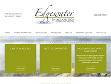 Tablet Screenshot of edgewaterendodontics.com